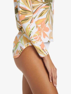 Roxy Sea Skippin UPF 50 Long Sleeve Rashguard -Roxy Swimwear Shop arjwr03204 roxyw wbb9 frt4