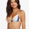 Roxy Printed Beach Classics Fixed Triangle Bikini Top