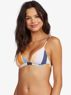 Roxy Printed Beach Classics Fixed Triangle Bikini Top