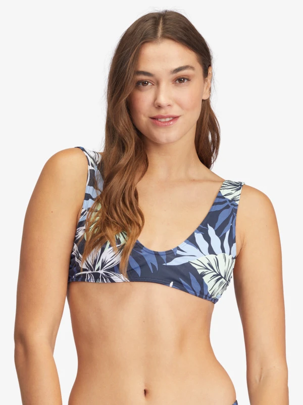 Roxy Printed Beach Classics Bralette Bikini Top 1 Roxy Printed Beach Classics Bralette Bikini Top