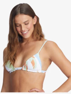 Roxy Wildflowers Reversible Tiki Triangle Bikini Top -Roxy Swimwear Shop arjx303574 roxyw wbb6 sd1