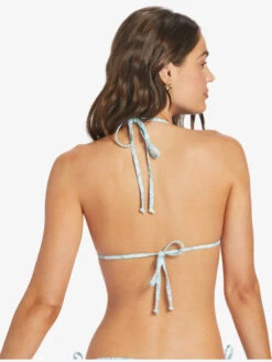 Roxy Seaside Tropics Smock Tiki Tri Bikini Top -Roxy Swimwear Shop arjx303595 roxyw bzb6 bck1