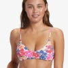Roxy Printed Beach Classics Athletic Triangle Bikini Top
