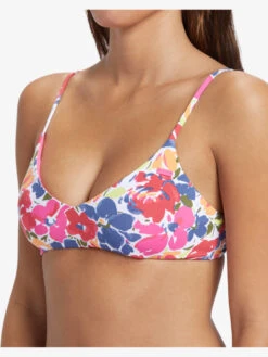 Roxy Printed Beach Classics Athletic Triangle Bikini Top -Roxy Swimwear Shop arjx303613 roxyw mjy5 frt3
