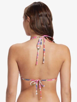 Roxy Bloomin Babe Tiki Tri Bikini Top -Roxy Swimwear Shop arjx303615 roxyw mjy5 bck1