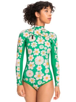 Roxy 1.5mm Pop Surf Cheeky Long Sleeve Springsuit -Roxy Swimwear Shop erjw403053 roxyw grj8 frt1