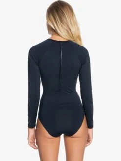 Roxy Essentials Long Sleeve One-Piece Swimsuit -Roxy Swimwear Shop erjwr03432 essentialsonesiebackzipw kvj0 bck1