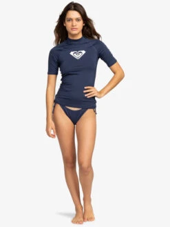 Roxy Whole Hearted Short Sleeve UPF 50 Rashguard -Roxy Swimwear Shop erjwr03548 roxyw bsp0 frt9