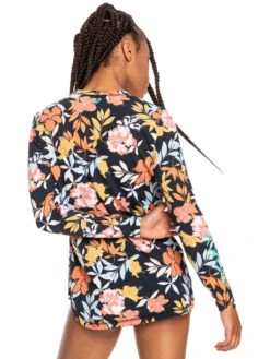 Roxy Sea Skippin' Long Sleeve UPF 50 Rashguard -Roxy Swimwear Shop erjwr03560 roxyw xkyb bck1