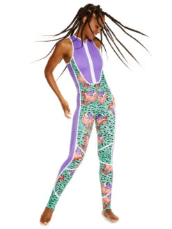 Stella Jean X Roxy UPF 50 Long Jane Wetsuit -Roxy Swimwear Shop erjwr03601 roxym gnv5 frt1