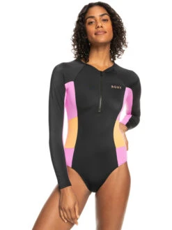 Roxy Fitness Long Sleeve One-Piece Swimsuit