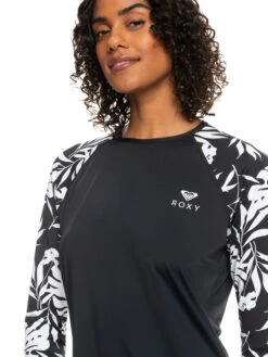 Roxy Beach Long Sleeve UPF 50 Rashguard -Roxy Swimwear Shop erjwr03653 roxyw kvj0 frt3