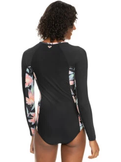 Roxy New 1mm UPF 50 Long Sleeve One-Piece Swimsuit -Roxy Swimwear Shop erjwr03654 roxyw kvj0 bck1