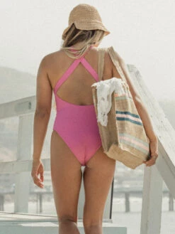 Roxy Love Rib Asia One-Piece Swimsuit -Roxy Swimwear Shop erjx103414 roxyl mkh0 bck1