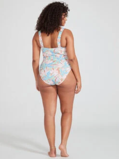 Roxy Love Rib The Coco D-Cup One Piece Swimsuit -Roxy Swimwear Shop erjx103506 roxym gfe9 bck1