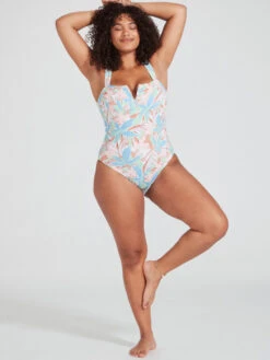 Roxy Love Rib The Coco D-Cup One Piece Swimsuit -Roxy Swimwear Shop erjx103506 roxym gfe9 bck9