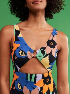 Roxy Color Jam One-Piece Swimsuit -Roxy Swimwear Shop erjx103517 roxym kvj6 frt1