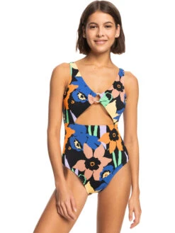 Roxy Color Jam One-Piece Swimsuit -Roxy Swimwear Shop erjx103517 roxyw kvj6 frt1