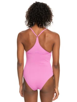 Roxy Active Rib One Piece Swimsuit -Roxy Swimwear Shop erjx103529 roxyw mgj0 bck1