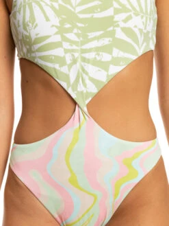 Roxy Tropics Hype Reversible One-Piece Swimsuit -Roxy Swimwear Shop erjx103538 roxyw gbg3 frt6