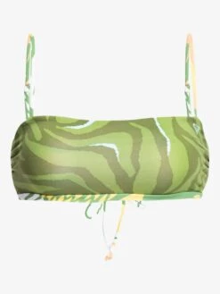 Roxy Wildflowers Reversible Bandeau Bikini Top -Roxy Swimwear Shop erjx304425 roxyv gln7 frt2