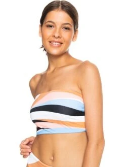 Roxy Paradiso Passport Bandeau Bikini Top -Roxy Swimwear Shop erjx304526 roxyw wbb0 frt1
