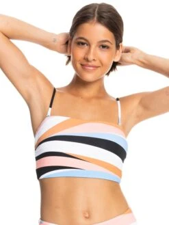 Roxy Paradiso Passport Bandeau Bikini Top -Roxy Swimwear Shop erjx304526 roxyw wbb0 frt3