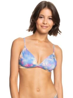 Roxy POP SURF Reversible Fixed Triangle Bikini Top