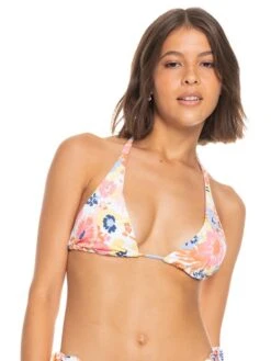 Roxy Printed Beach Classics Elongated Triangle Bikini Top -Roxy Swimwear Shop erjx304757 roxyw wbb6 frt1