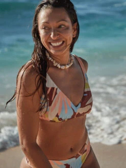 Roxy Floraldelic Printed D-Cup Bikini Top