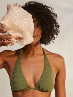 Roxy Current Coolness Elongated Triangle Bikini Top -Roxy Swimwear Shop erjx304941 roxym gng0 frt1