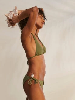 Roxy Current Coolness Elongated Triangle Bikini Top -Roxy Swimwear Shop erjx304941 roxym gng0 frt2