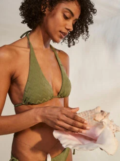 Roxy Current Coolness Elongated Triangle Bikini Top -Roxy Swimwear Shop erjx304941 roxym gng0 frt4