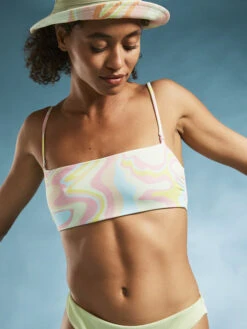 Roxy Tropics Hype Reversible Bandeau Bikini Top -Roxy Swimwear Shop erjx305016 roxym gbg3 frt1