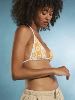 Roxy Wavy Babe Tiki Tri Bikini Top -Roxy Swimwear Shop erjx305020 roxym gbg6 frt2