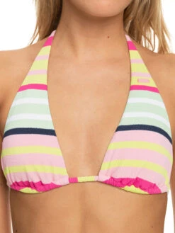 Roxy Stripe Soul Tiki Tri Bikini Top -Roxy Swimwear Shop erjx305030 roxyw gcy3 frt3