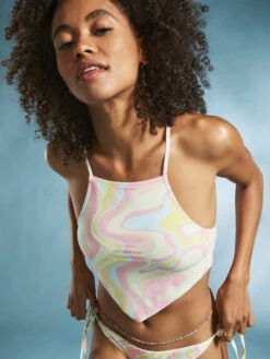 Roxy Tropics Hype Crop Bikini Top -Roxy Swimwear Shop erjx305047 roxym gbg3 frt1