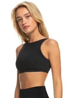 Roxy Pro The Pop Up Crop Bikini Top -Roxy Swimwear Shop erjx305060 roxyw kvj0 frt2