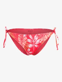 Roxy Seaside Tropics Mid-Waist Smocked Bikini Bottoms -Roxy Swimwear Shop erjx404393 roxyv rmz8 frt1