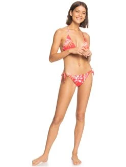 Roxy Seaside Tropics Mid-Waist Smocked Bikini Bottoms -Roxy Swimwear Shop erjx404393 roxyw rmz8 frt9