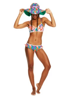 Stella Jean X Roxy Mid-Waist Bikini Bottoms -Roxy Swimwear Shop erjx404470 roxym gnv6 frt9