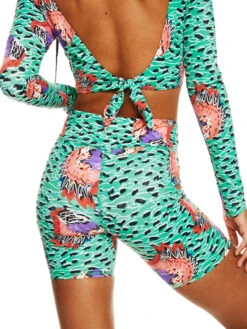 Stella Jean X Roxy Bike Short Bikini Bottoms -Roxy Swimwear Shop erjx404471 roxym gnv5 frt3