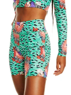 Stella Jean X Roxy Bike Short Bikini Bottoms -Roxy Swimwear Shop erjx404471 roxym gnv5 frt4