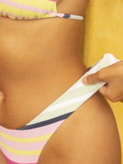 Roxy Stripe Soul Cheeky Bikini Bottoms -Roxy Swimwear Shop erjx404619 roxyl gcy3 frt3