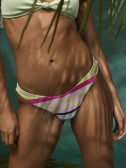 Roxy Stripe Soul Cheeky Bikini Bottoms -Roxy Swimwear Shop erjx404619 roxym gcy3 frt1