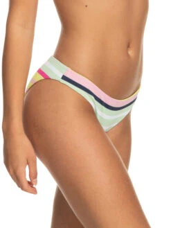 Roxy Stripe Soul Mid Waist Bikini Bottoms -Roxy Swimwear Shop erjx404620 roxyw gcy3 frt2