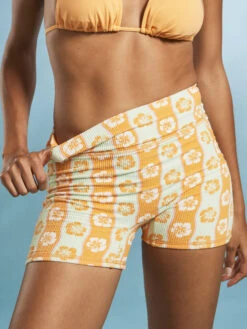 Roxy Wavy Babe Boyleg Bikini Bottoms -Roxy Swimwear Shop erjx404623 roxym gbg6 frt1