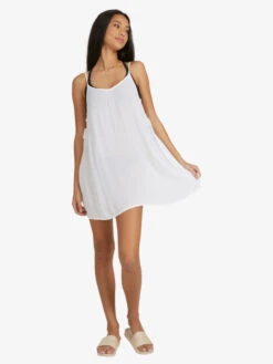 Roxy Beachy Vibes Solid Beach Cover-Up Dress -Roxy Swimwear Shop erjx603266 roxys wbb0 frt9