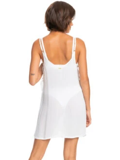Roxy Beachy Vibes Solid Beach Cover-Up Dress -Roxy Swimwear Shop erjx603266 roxyw wbb0 bck1