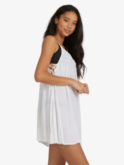 Roxy Beachy Vibes Solid Beach Cover-Up Dress -Roxy Swimwear Shop erjx603266 roxyw wbb0 sd1